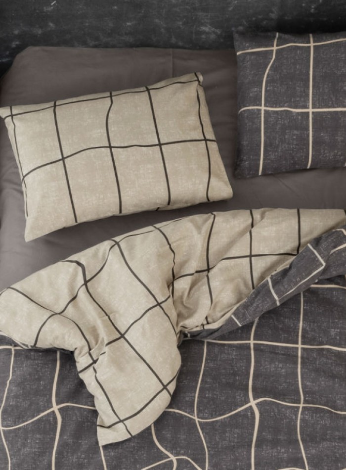 Постільна білизна First Choice Flannel Adonis Brown евро 200х220 - Зображення 2
