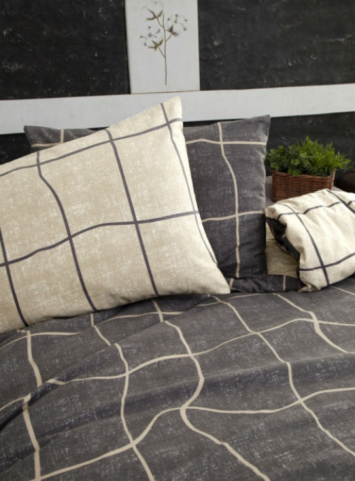 Постільна білизна First Choice Flannel Adonis Brown евро 200х220 - Зображення 3
