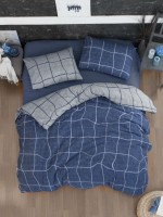 Постільна білизна First Choice Flannel Adonis Denim евро 200х220