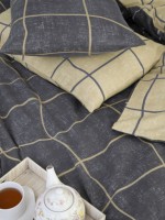 Постільна білизна First Choice Flannel Adonis Grey евро 200х220 - Зображення 2