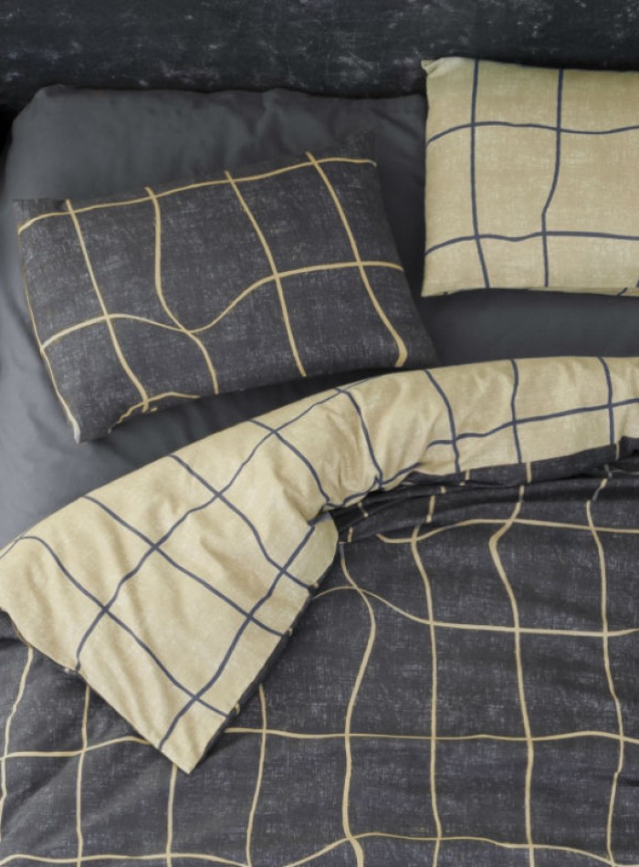 Постільна білизна First Choice Flannel Adonis Grey евро 200х220 - Зображення 3