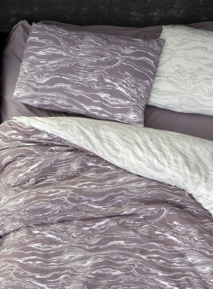 Постільна білизна First Choice Flannel Larnell Lilac евро 200х220 - Зображення 3