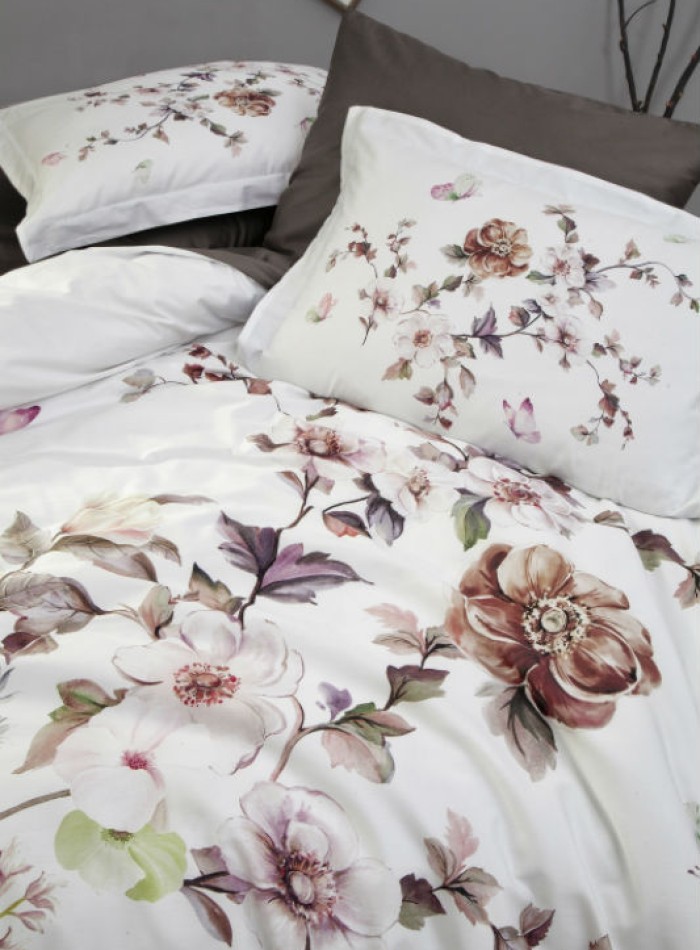 Постільна білизна First choice Martina Brown 3D Satin евро 200х220 - Зображення 2