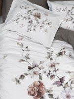 Постільна білизна First choice Martina Brown 3D Satin евро 200х220 - Зображення 3