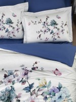 Постільна білизна First choice Martina Blue 3D Satin евро 200х220 - Зображення 3
