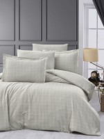 Постільна білизна First choice Darcell Beige (250 TC Satin) евро 200х220