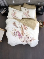 Постільна білизна First choice Sarnia Caramel 3D Satin евро 200х220