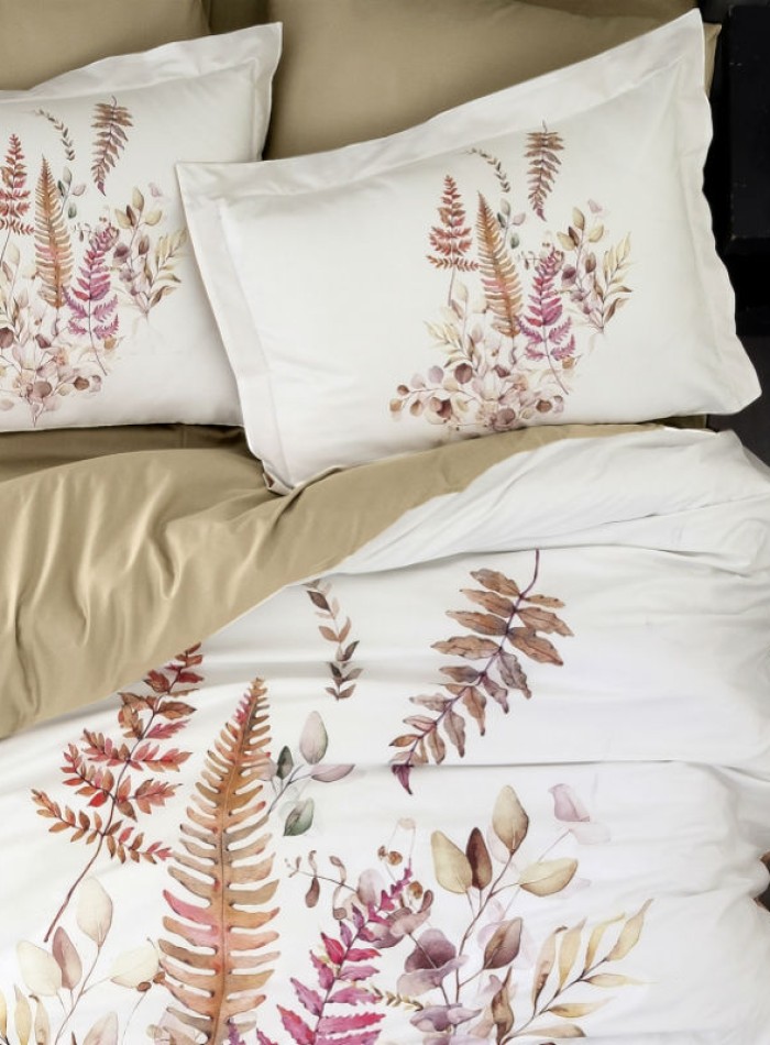 Постільна білизна First choice Sarnia Caramel 3D Satin евро 200х220 - Зображення 3