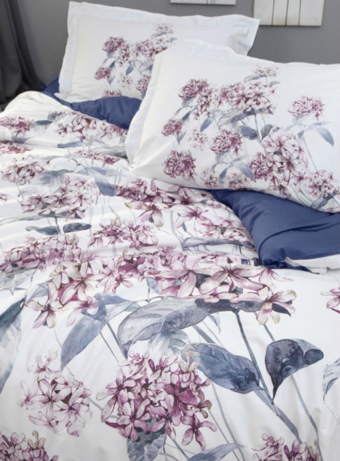 Постільна білизна First choice Luanda Blue 3D Satin евро 200х220 - Зображення 2