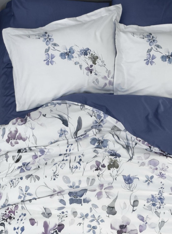 Постільна білизна First choice Moreno Blue 3D Satin евро 200х220 - Зображення 3