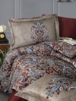First Choice Aleron Cinnamon постільна білизна сатин евро 200х220 - Зображення 2