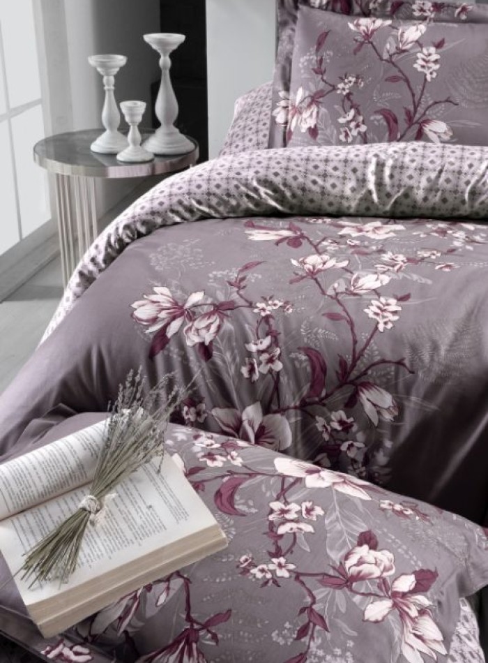 First Choice Evan Lilac постільна білизна сатин евро 200х220 - Зображення 2