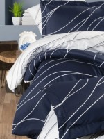 First Choice Mesi Navy blue постільна білизна сатин евро 200х220 - Зображення 2