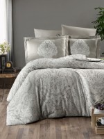 First Choice Milena beige постельное белье сатин семейный 160х220х2