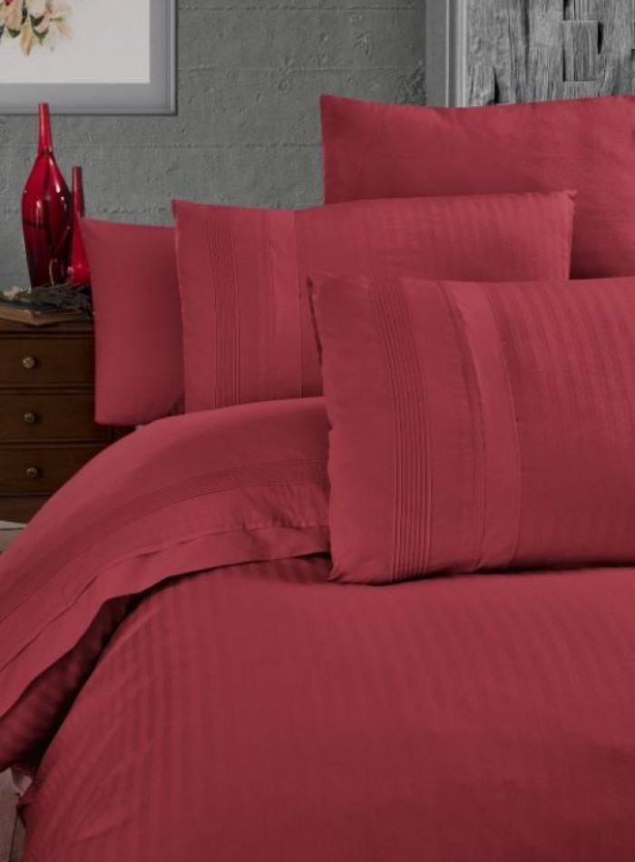 First Сhoice Gala Red постільна білизна ранфорс Deluxe євро 200х220 - Зображення 2
