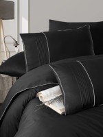 First Сhoice Gala Black постільна білизна ранфорс Deluxe евро 200х220 - Зображення 2