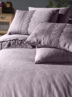 First choice Florenza lilac vip сатин постельное белье евро 200х220 — изображение 2