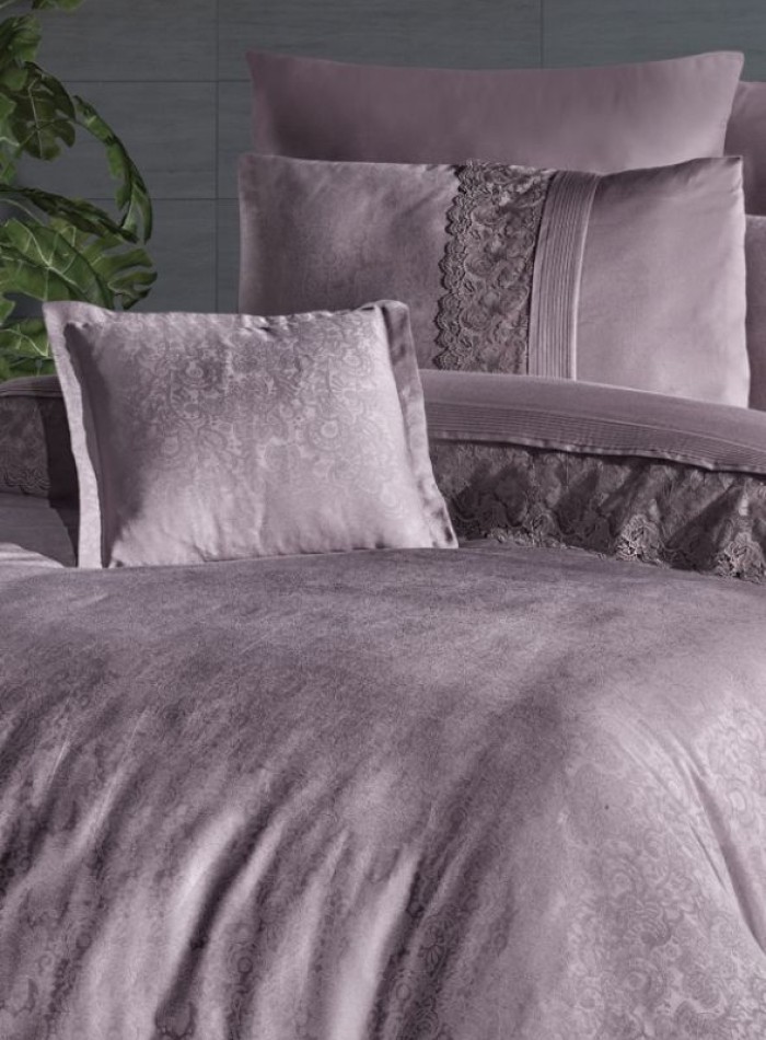 First choice Florenza lilac vip сатин постельное белье евро 200х220 — изображение 3