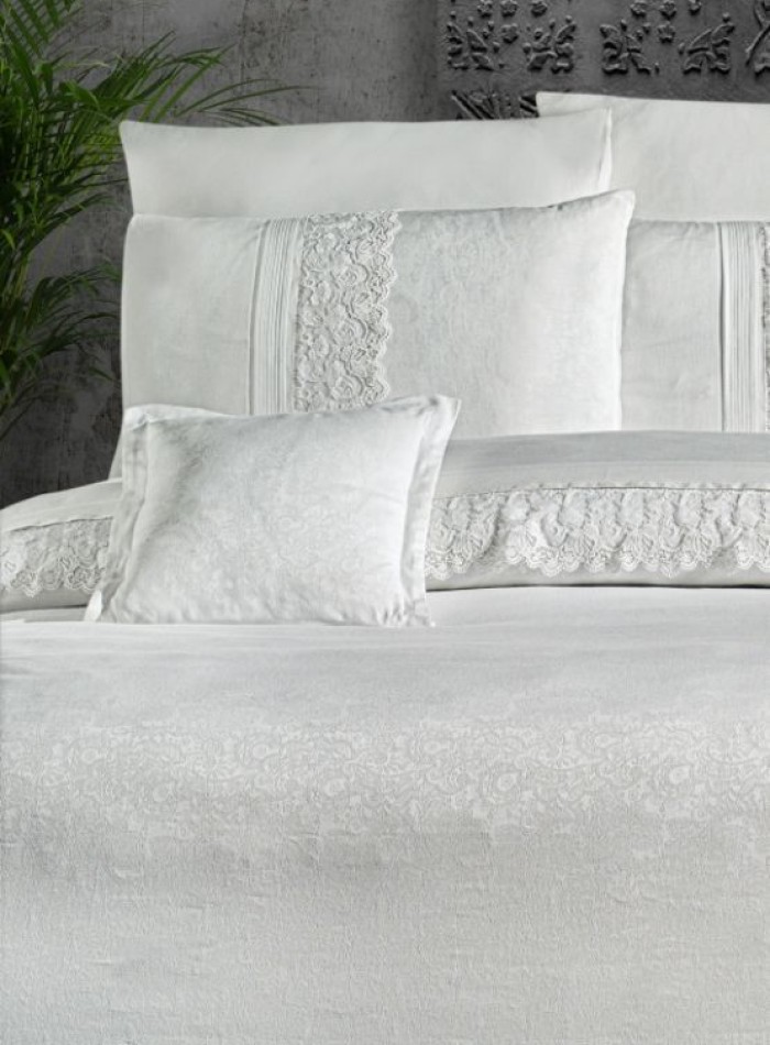 First choice Florenza white vip сатин постельное белье евро 200х220 — изображение 2