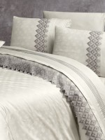 First choice Latina beige vip сатин постельное белье евро 200х220 — изображение 3