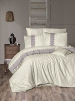 First choice Latina lilac сатин постільна білизна евро 200х220