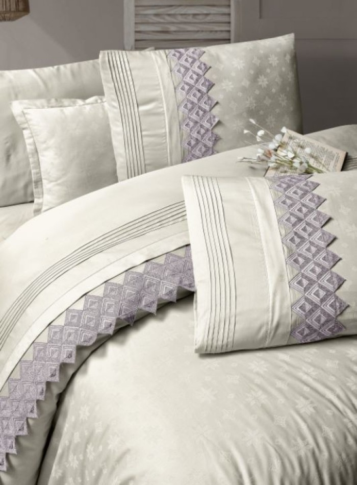 First choice Latina lilac сатин постільна білизна евро 200х220 - Зображення 2