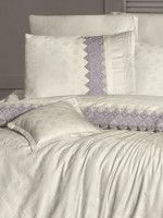 First choice Latina lilac сатин постільна білизна евро 200х220 - Зображення 3