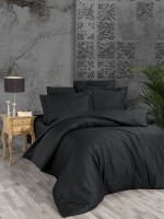 First choice Siray Black постільна білизна сатин-жакард сімейний 160х220 (2)