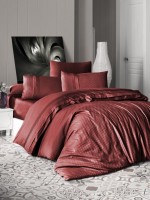 First choice Square style Cinnamon delux сатин постельное белье евро 200х220