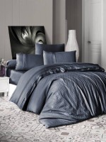 First choice Square style Denim delux сатин постельное белье евро 200х220