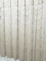 Тюль грек-сетка с жаккардовым узором Jacquard бежевый — изображение 2