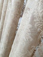 Тюль грек-сетка с жаккардовым узором Jacquard кофейный — изображение 6