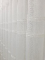 Тюль лён с плетением Linen белый — изображение 6