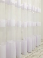 Тюль фатин с полосками Wider белый — изображение 3