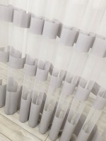Тюль фатин с полосками Wider серый — изображение 3
