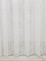 Тюль сітка з вкрапленнями Velvet білий