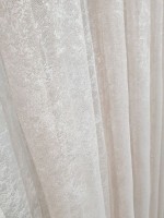 Тюль сітка з вкрапленнями Velvet пудра - Зображення 4