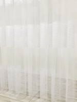 Тюль фатин белый c тонкими полосками Thin strips — изображение 2