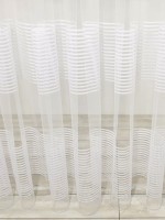 Тюль фатин белый c тонкими полосками Thin strips — изображение 5