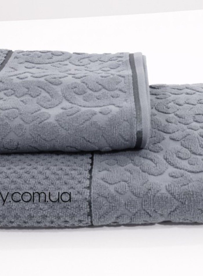 Махровое полотенце для лица Cestepe Delina 50х90 темно-синее Турция — изображение 2