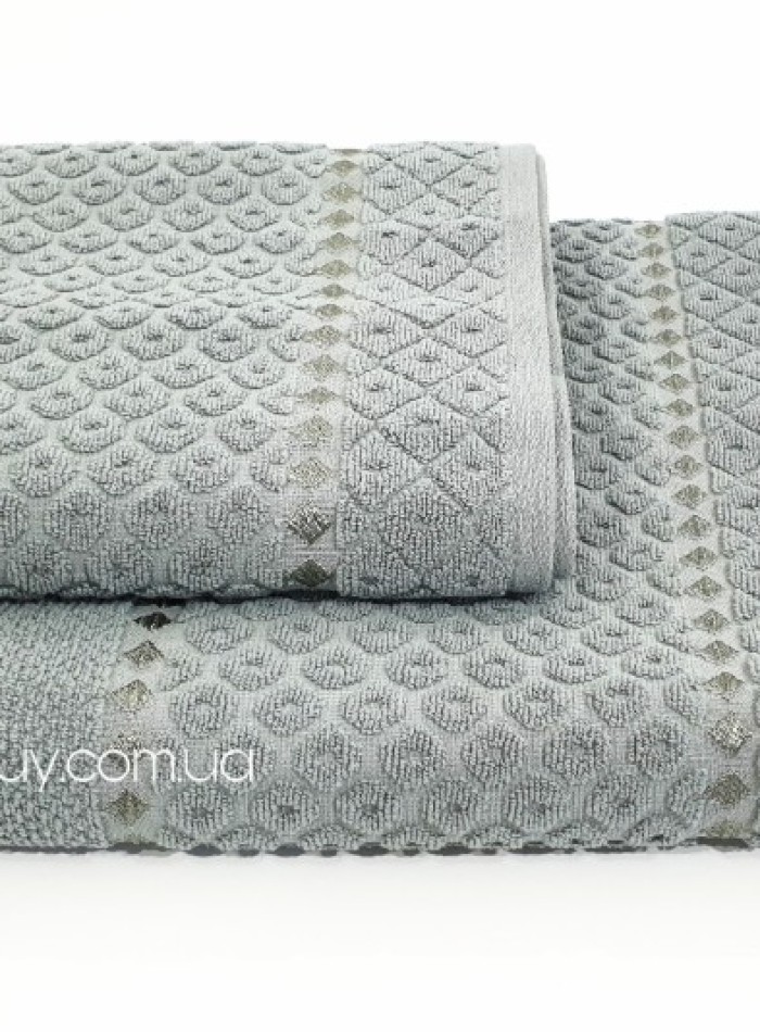 Махровое полотенце для лица Cestepe lux Desa 50х90 зелёное Турция — изображение 3
