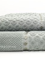 Махровое полотенце для лица Cestepe lux Desa 50х90 зелёное Турция — изображение 4