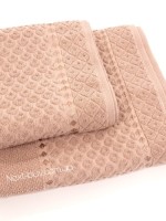 Махровое полотенце для бани Cestepe lux Desa 70х140 персиковый Турция — изображение 2