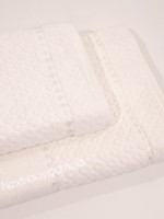 Махровое полотенце для бани Cestepe lux Desa 70х140 кремовый Турция — изображение 2