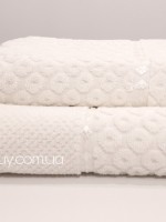 Махровое полотенце для бани Cestepe lux Desa 70х140 кремовый Турция — изображение 4