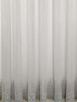 Тюль грек-сітка Bridalveil сірий з блиском - Зображення 2