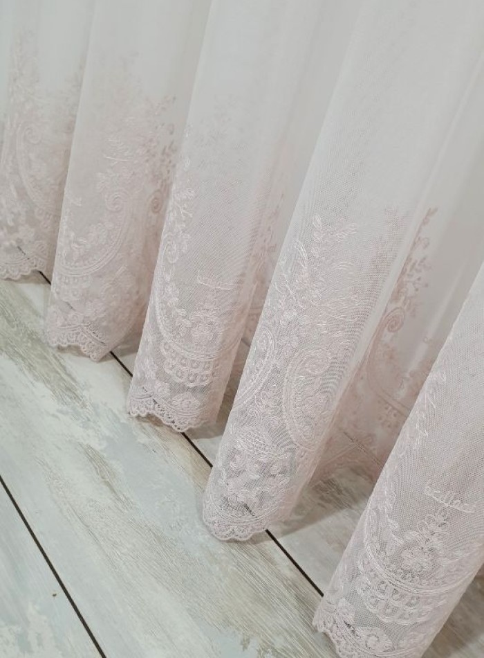 Тюль грек-сетка Bridalveil розовый — изображение 6