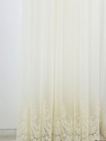 Тюль грек-сітка Bridalveil кремовий з блиском - Зображення 7