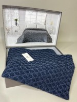 Diamond Silvia в'язаний плед синій 220х240 Туреччина