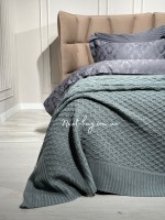 Diamond Silvia в'язаний плед зелений 220х240 Туреччина - Зображення 5
